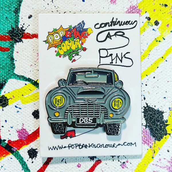 Aston Martin DB5 - Silver | Limited edition enamel pin badge |  Limited stock