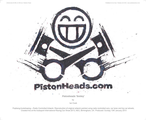 Pistonheads 'Smiley' - POPBANGCOLOUR Shop