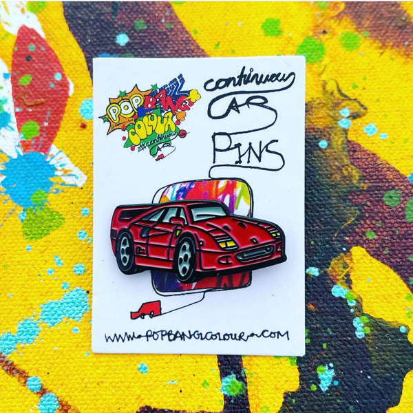 F40 Red - Limited edition enamel pin badge - | Limited stock