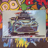 Aston Martin Vantage Safety Car  | #ContinuousCar metal print |30cm x 20cm