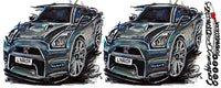 Nissan GT-R black | #ContinuousCar |  Mug