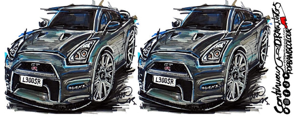 Nissan GT-R black | #ContinuousCar |  Mug