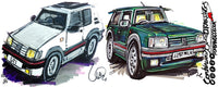 Peugeot 205 GTi 's - white and Sorrento green| #ContinuousCar | Mug