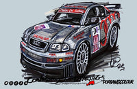 Audi A4 Supertourer  #ContinuousCar metal print | 30cm x 20cm