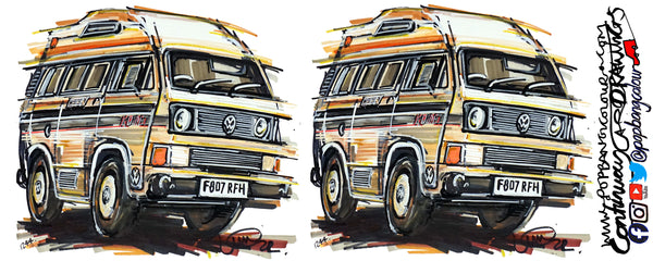 VW Camper - Gilk’s Garage | #ContinuousCar | Mug