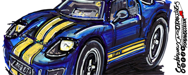 Ford GT40 blue & yellow | #ContinuousCar |  Mug