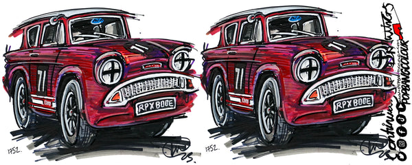 Ford Lotus Cortina red | #ContinuousCar |  Mug