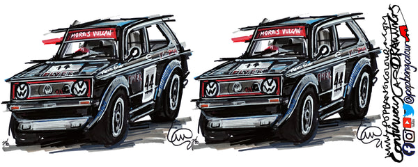 Volkswagen Golf Morris Lubricants #ContinuousCar | Mug