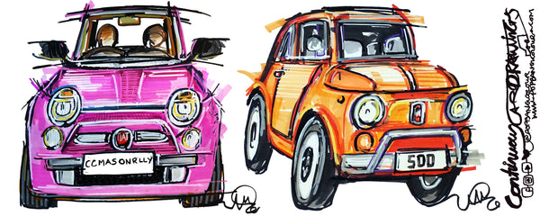 FIAT 500's classic and contemporary | #ContinuousCar | Mug