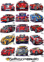 #ContinuousCar poster print collection | Ferrari