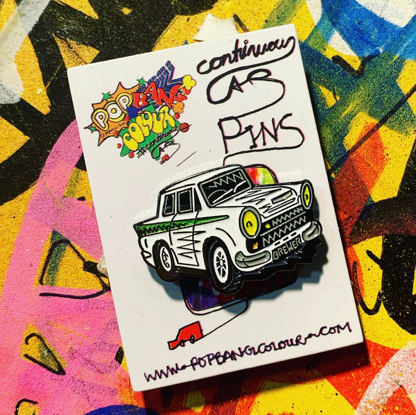 Limited edition Lotus Cortina 'Mike Brewer' enamel pin badge - | 100  only