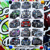 #ContinuousCar poster print collection | MINI