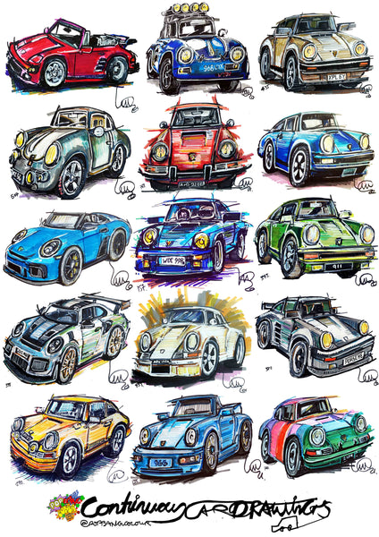 #ContinuousCar poster print collection | Porsche