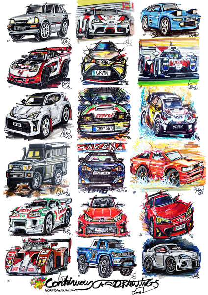 #ContinuousCar poster print collection | Toyota