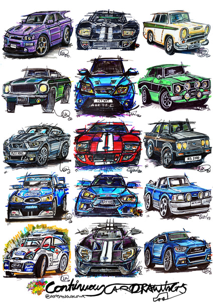 #ContinuousCar poster print collection | Ford