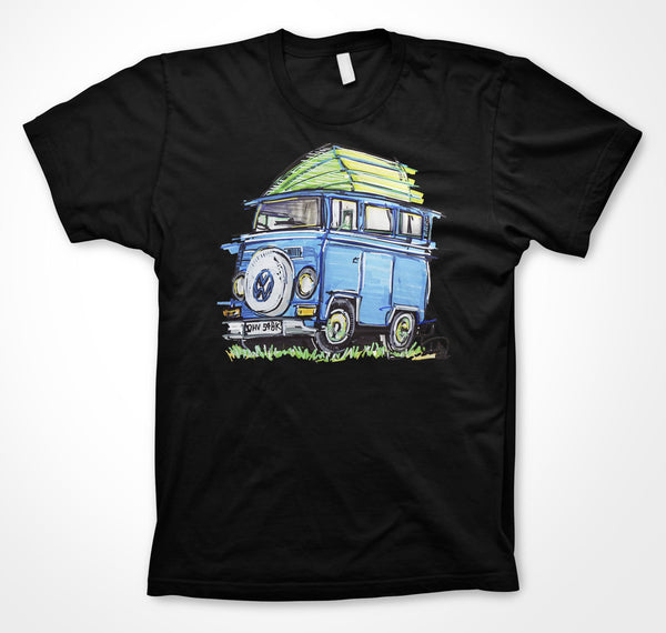 Volkswagen Camper 'Maxine' #ContinuousCar Unisex T-shirt