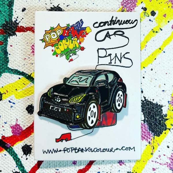 Toyota GR Yaris - Black | Limited edition enamel pin badge |  25 only