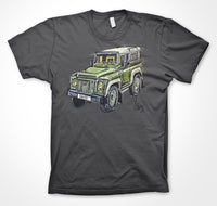 Land Rover Defender 90 HUE 166 edition - Sniff Petrol  #ContinuousCar Unisex T-shirt