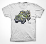 Land Rover Defender 90 HUE 166 edition - Sniff Petrol  #ContinuousCar Unisex T-shirt