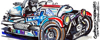 Morgan 3-Wheeler #3WheelART - (Letterbox view) | #ContinuousCar |  Mug
