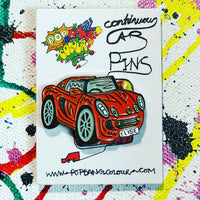 Lotus Elise - Orange | Limited edition enamel pin badge |  20 only