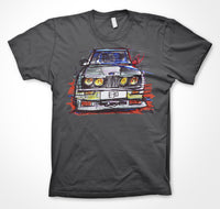 BMW E30 M race livery #ContinuousCar Unisex T-shirt