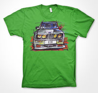 BMW E30 M race livery #ContinuousCar Unisex T-shirt