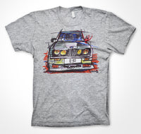 BMW E30 M race livery #ContinuousCar Unisex T-shirt