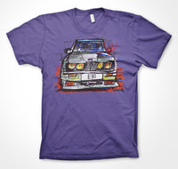 BMW E30 M race livery #ContinuousCar Unisex T-shirt