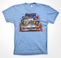 BMW E30 M race livery #ContinuousCar Unisex T-shirt