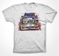 BMW E30 M race livery #ContinuousCar Unisex T-shirt