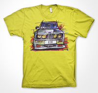 BMW E30 M race livery #ContinuousCar Unisex T-shirt