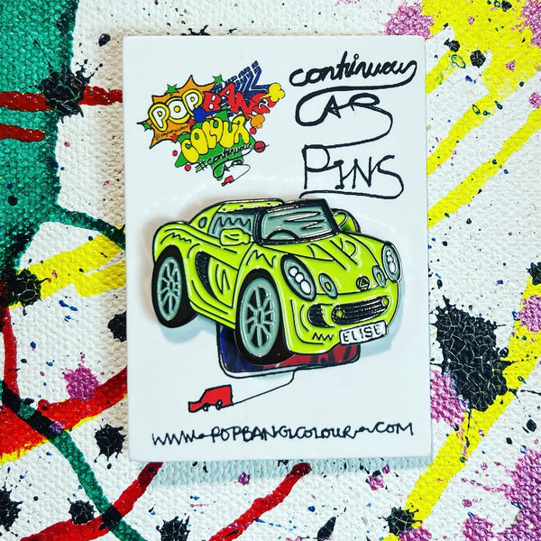 Lotus Elise - Green | Limited edition enamel pin badge |  20 only