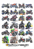 #ContinuousCar poster print collection | Motorcycles