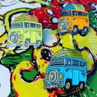 Limited edition VW T2 Camper - green - enamel pin badge - | 33  only