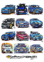 #ContinuousCar poster print collection | Subaru