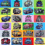 BMW E30 works racing livery | #ContinuousCar metal print | 30cm x 20cm