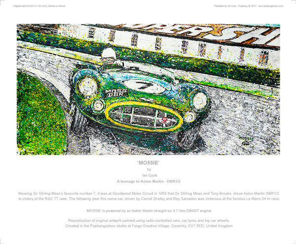 'MO55IE' - A homage to the Aston Martin DBR1/2 - POPBANGCOLOUR Shop