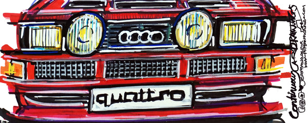 Audi Quattro - (Letterbox view) | #ContinuousCar |  Mug