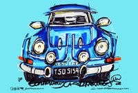 Alpine A110 | #ContinuousCar metal print | 30cm x 20cm