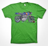 ASE Custom Motorcycles #ContinuousCar Unisex T-shirt