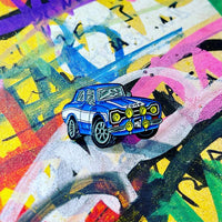 Ford Escort MK1 | Blue & White | Limited edition enamel pin badge |  25 only