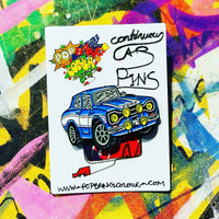 Ford Escort MK1 | Blue & White | Limited edition enamel pin badge |  25 only