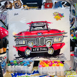 BMW 2000 | #ContinuousCar metal print | 30cm x 20cm