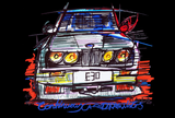 BMW E30 works racing livery | #ContinuousCar metal print | 30cm x 20cm