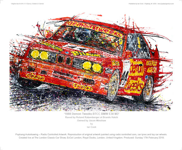 1988 Demon Tweeks BTCC BMW E30 M3 - POPBANGCOLOUR Shop