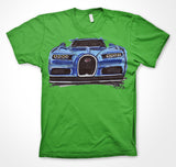 Bugatti Chiron #ContinuousCar Unisex T-shirt