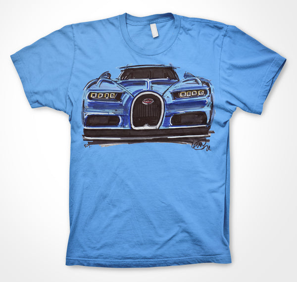Bugatti Chiron #ContinuousCar Unisex T-shirt– The POPBANGCOLOUR Shop