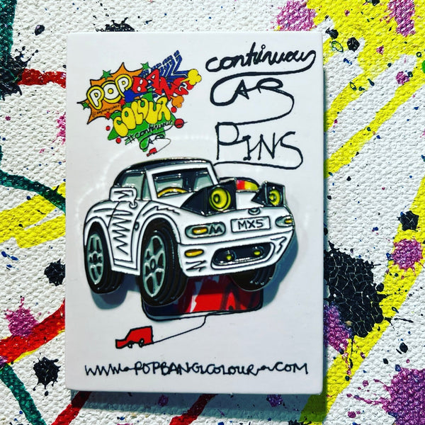 Mazda MX-5 / Miata - White | Limited edition enamel pin badge |  1 only remaining