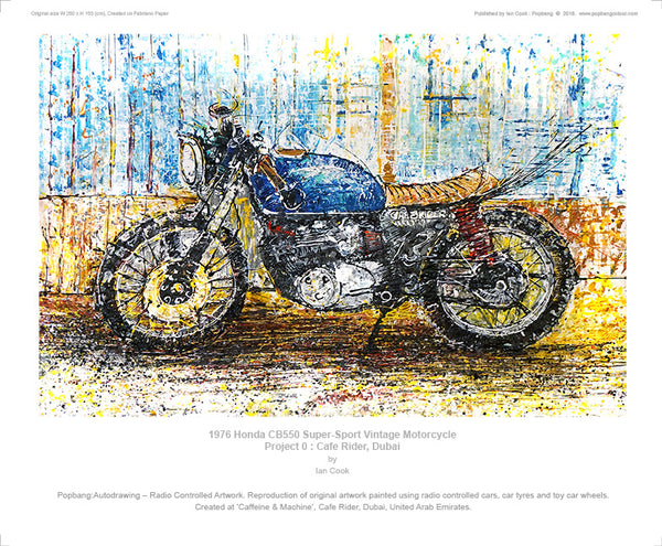 1976 Honda CB550 Super-Sport Vintage Motorcycle Project 0 - POPBANGCOLOUR Shop